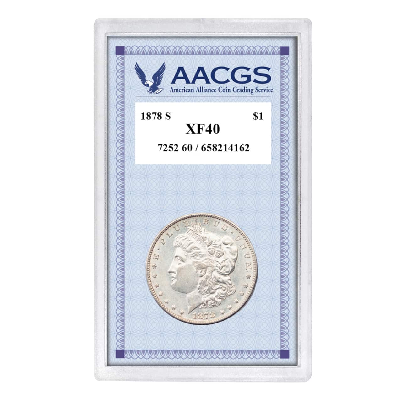 1878S "First-Year-of-Issue" Morgan Silver Dollar Graded XF40